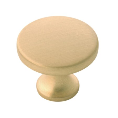 Gan Eden 1.37 in. Dia. Forge Knob - Brushed Golden Brass GA1343708